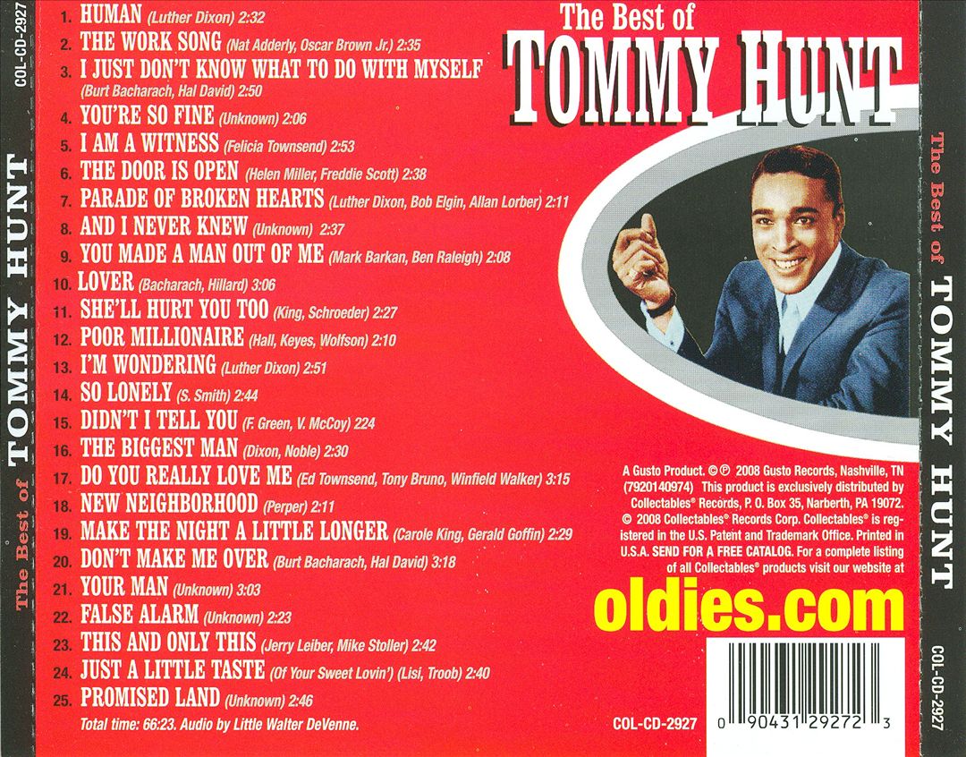Best of Tommy Hunt [Collectables] cover art
