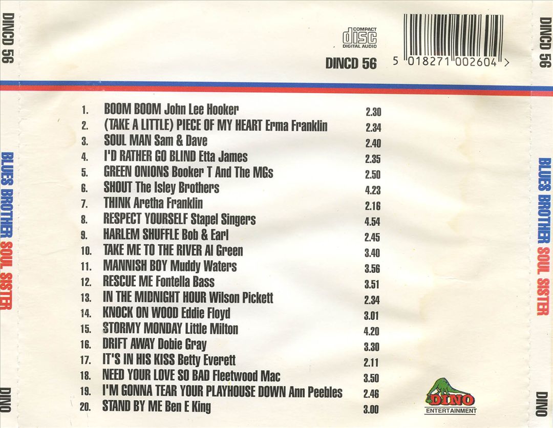 Blues Brother Soul Sister [Dino] cover art