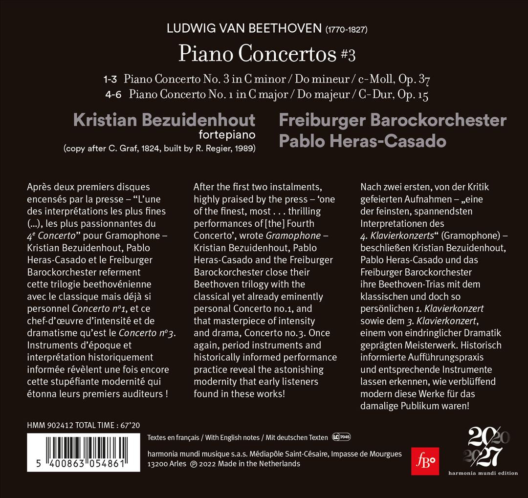 Beethoven: Piano Concertos Nos. 1 & 3 cover art