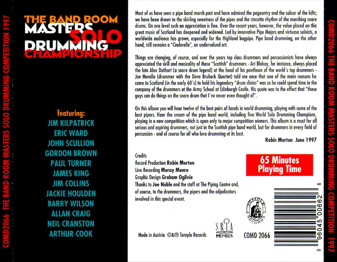 Band Room Masters Solo Drumming Competition cover art