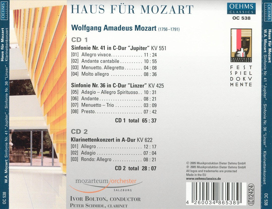 Haus für Mozart cover art
