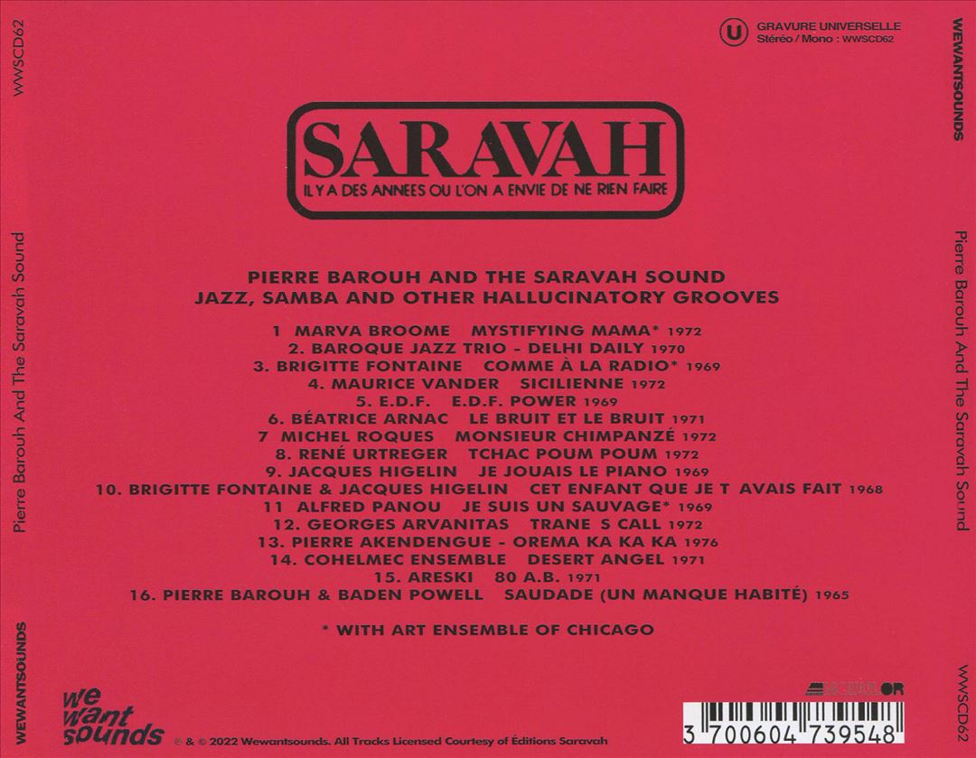 Pierre Barouh and the Saravah Sound cover art