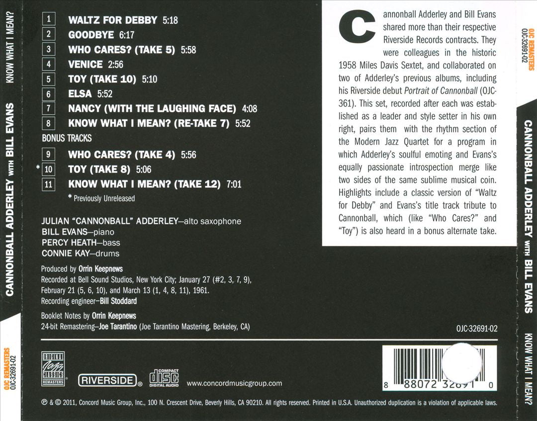 Know What I Mean? cover art