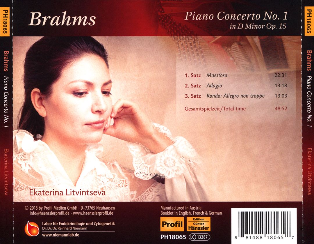 Brahms: Piano Concerto No. 1 cover art