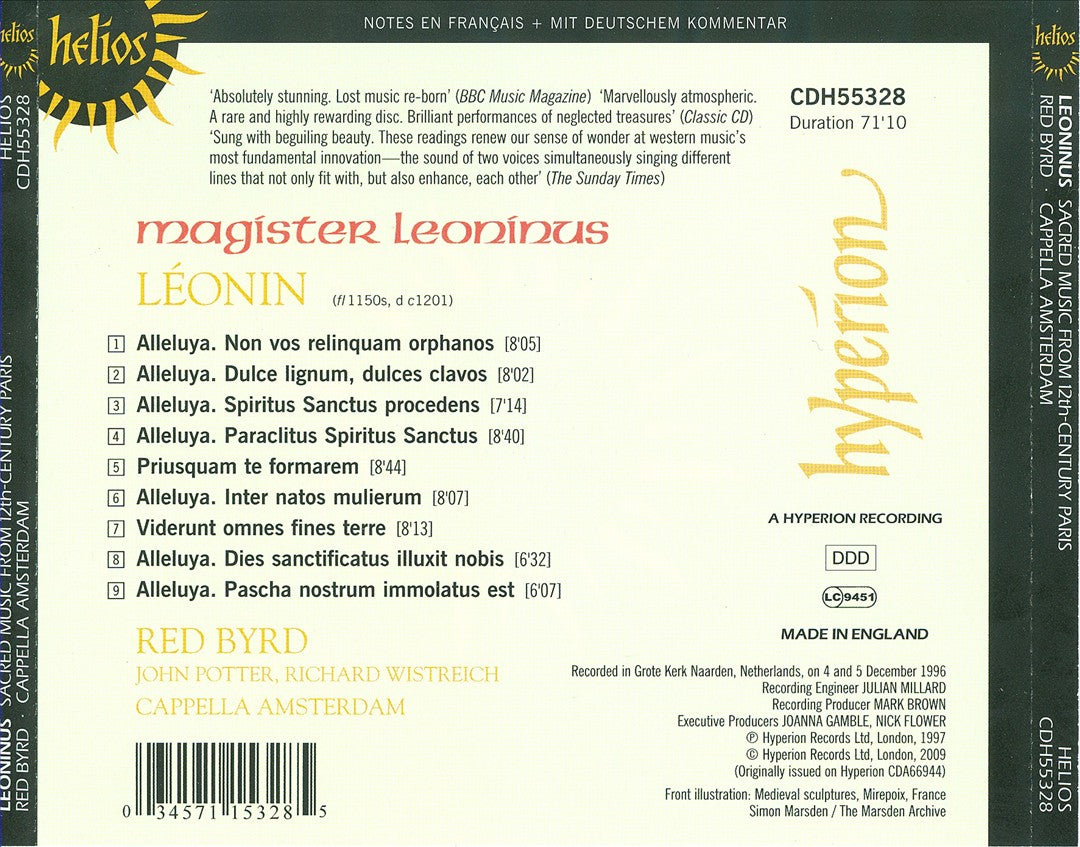 Magister Leoninus: Sacred Music from 12th Century Paris cover art