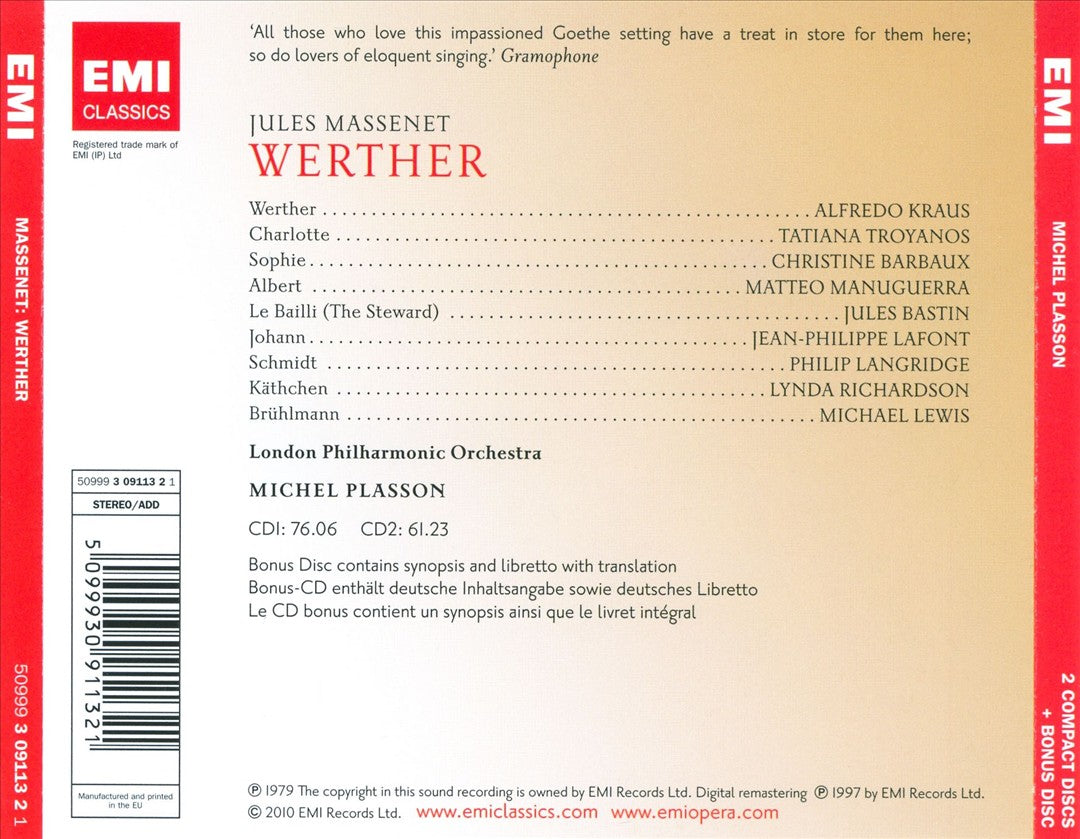 Massenet: Werther cover art