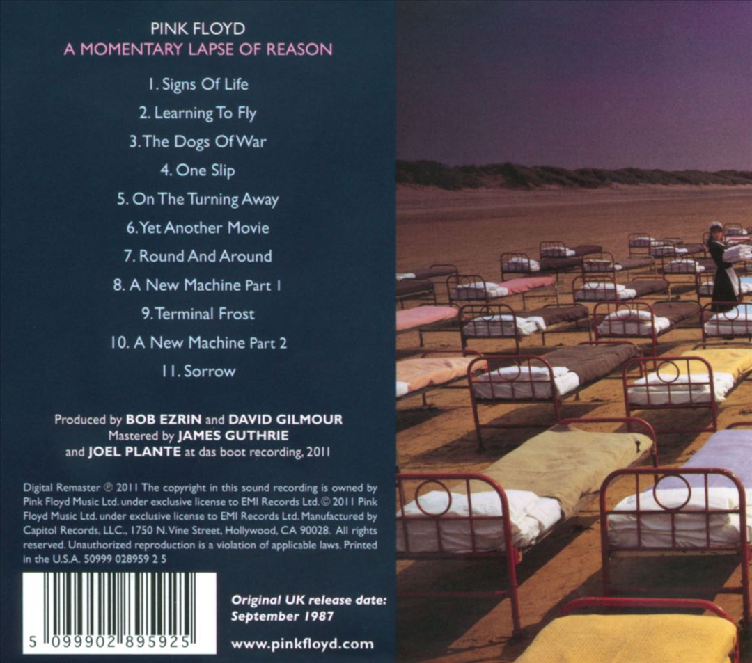 Momentary Lapse of Reason cover art