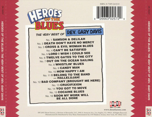 Heroes of the Blues: The Very Best of Gary Davis [Remastered] cover art