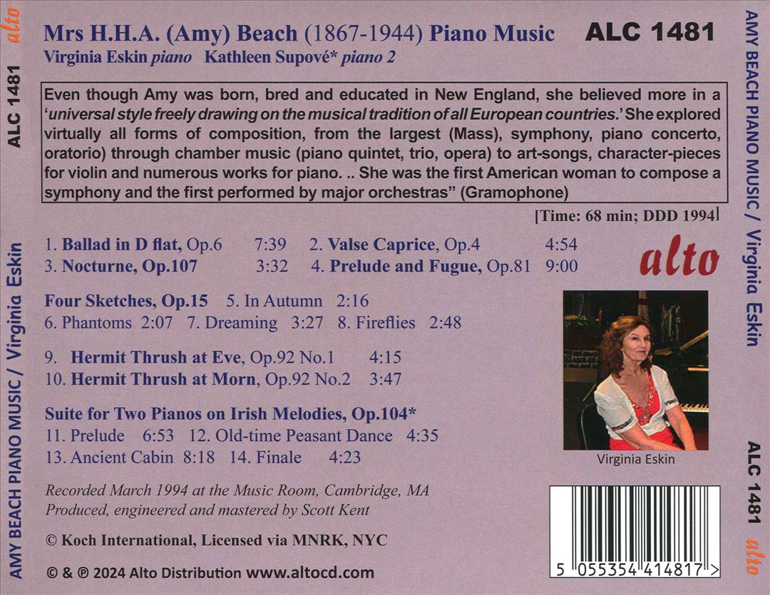 Amy Beach: Piano Music cover art