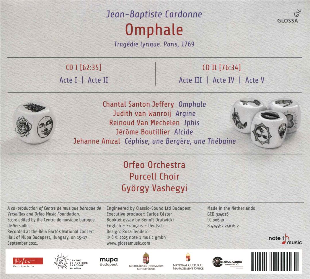 Jean-Baptiste Cardonne: Omphale - Paris, 1769 cover art