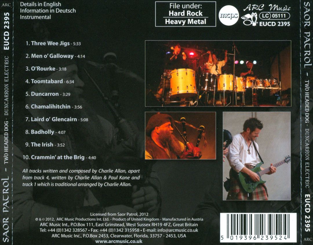 Two Headed Dog: Duncarron Electric cover art