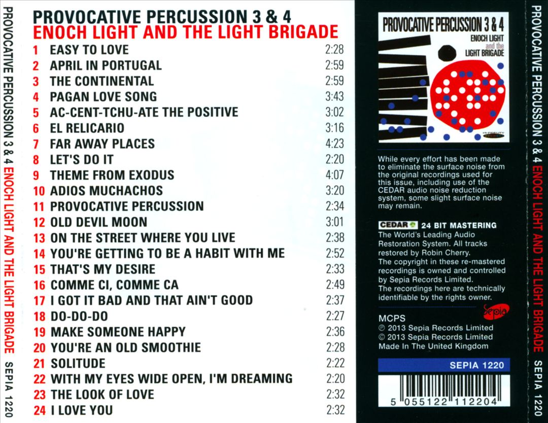 Provocative Percussion, Vols. 3 & 4 cover art