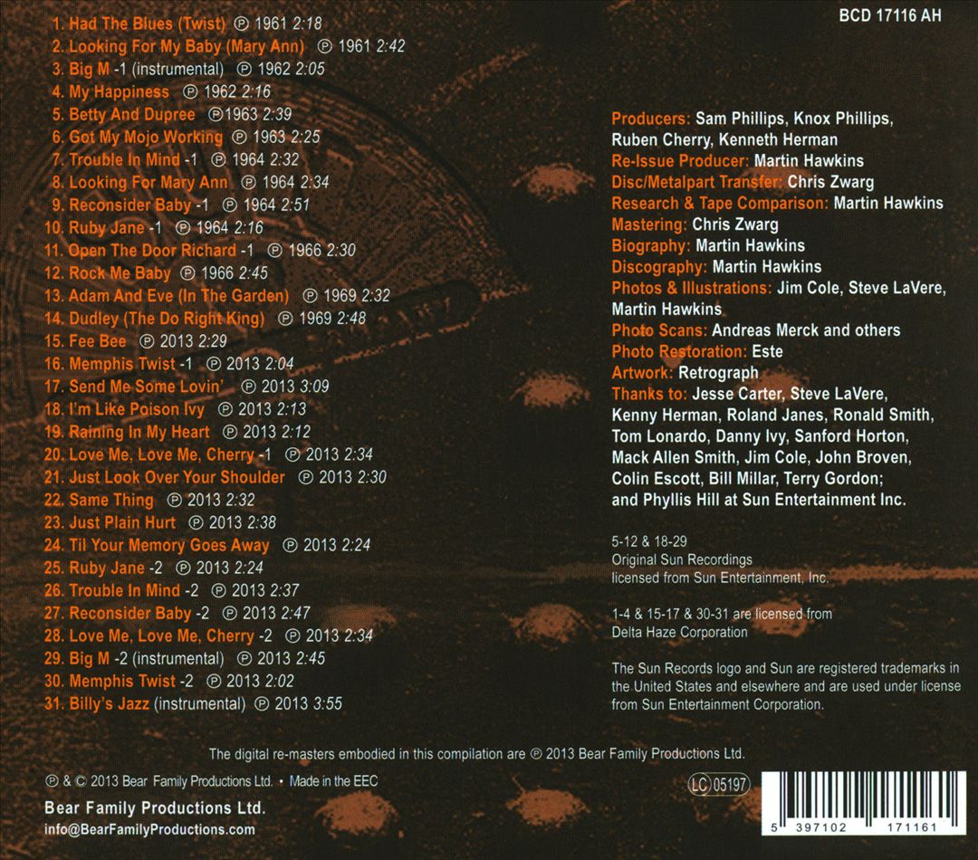 Rock Me Baby: The Sun Years, Plus cover art