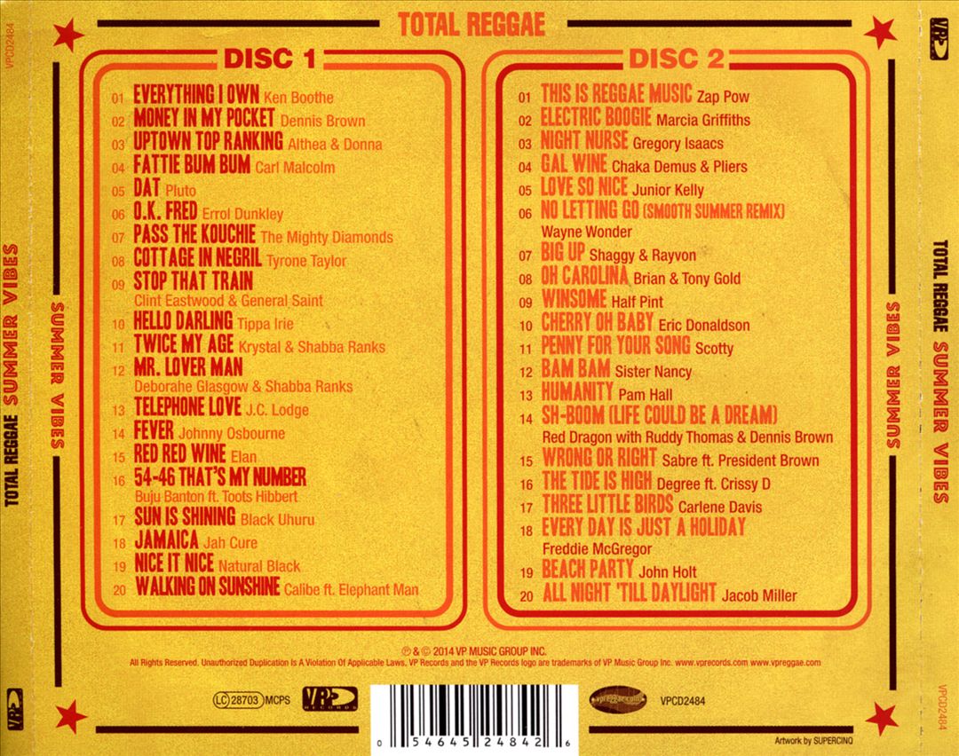 Total Reggae: Summer Vibes cover art