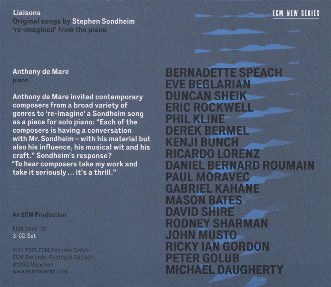 Liaisons: Re-Imagining Sondheim from the Piano cover art