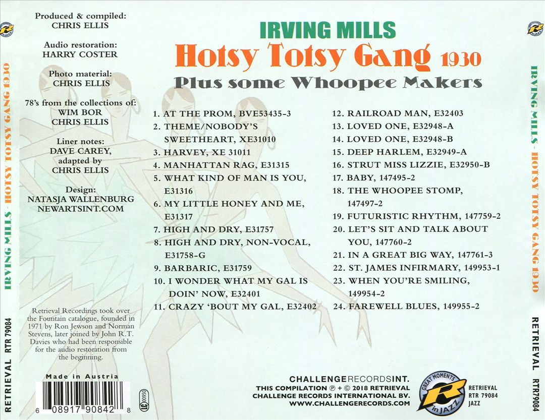 Hotsy Totsy Gang, 1930: Plus Some Whoopee Makers cover art