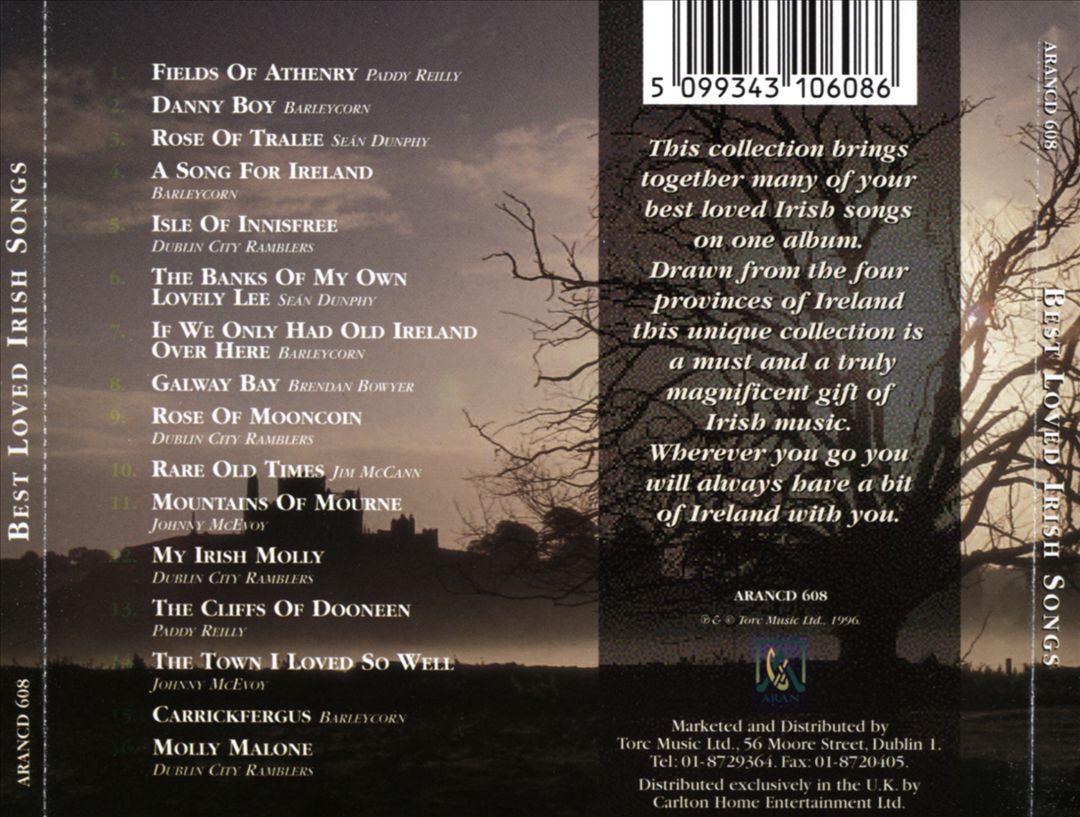 Best Loved Irish Songs cover art