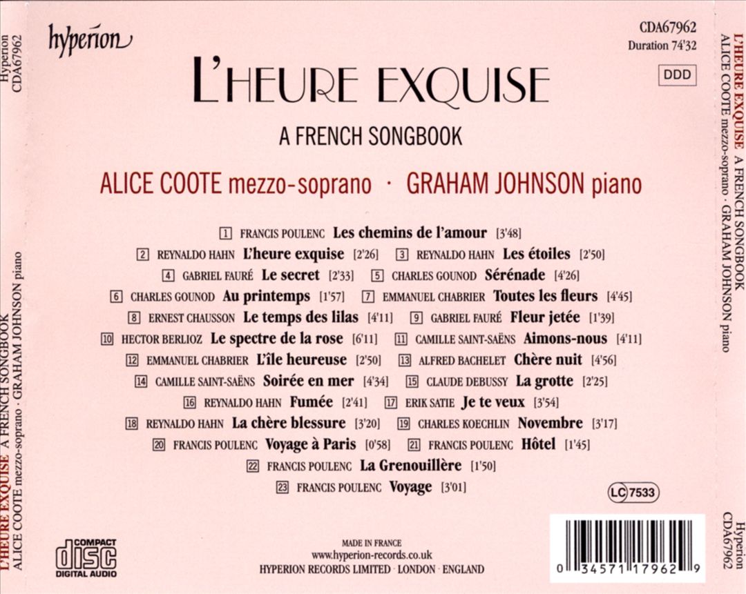 Heure Exquise: A French Songbook cover art