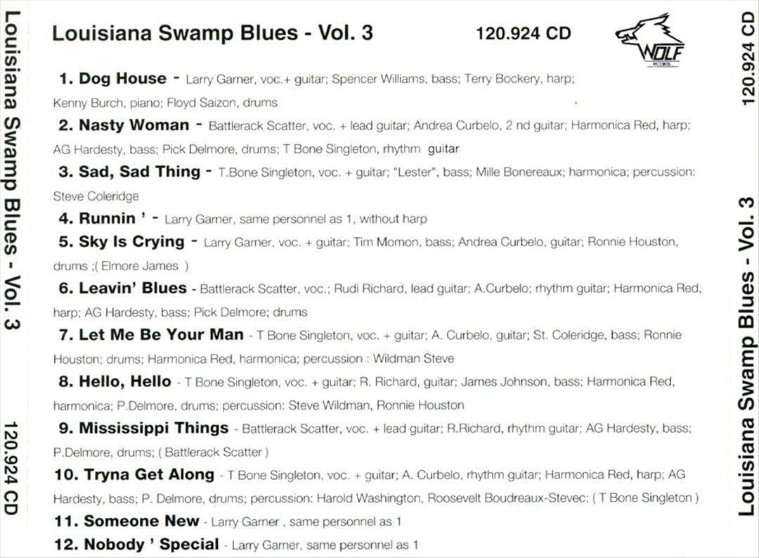 Louisiana Swamp Blues, Vol. 3 cover art