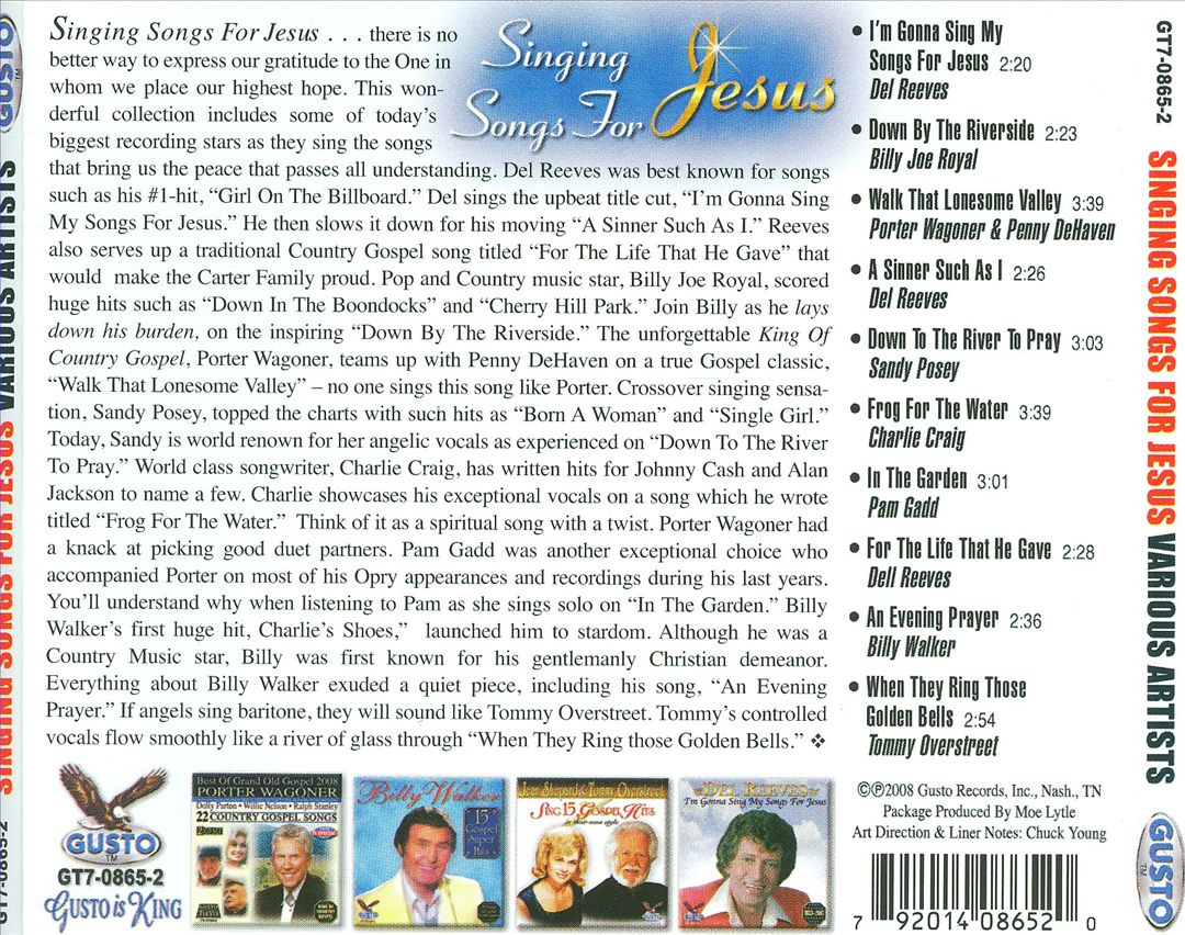 Singing Songs For Jesus cover art