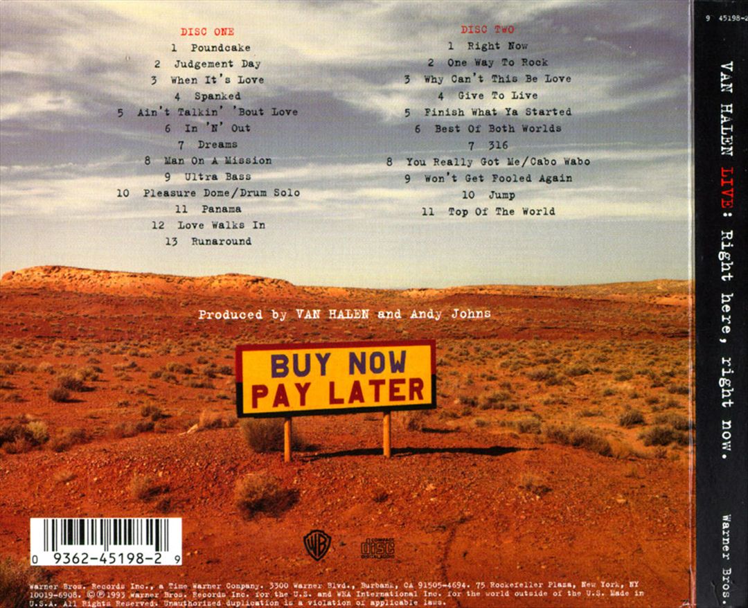 Live: Right Here, Right Now cover art