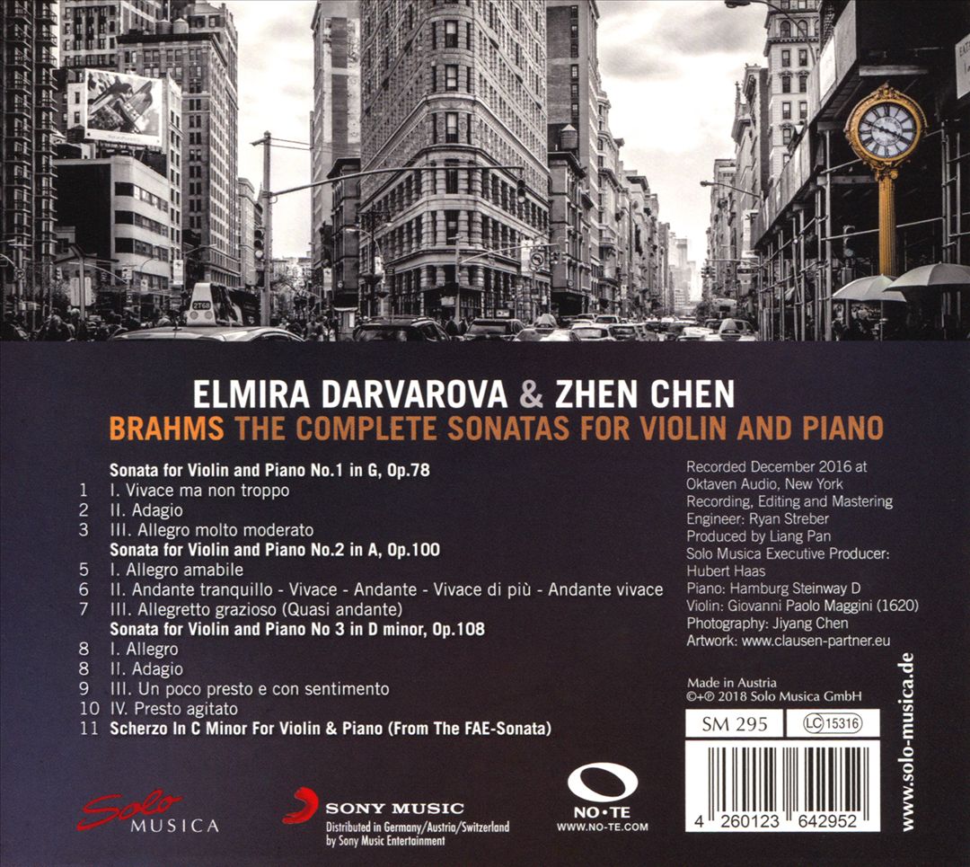 Brahms: The Complete Sonatas for Violin and Piano cover art