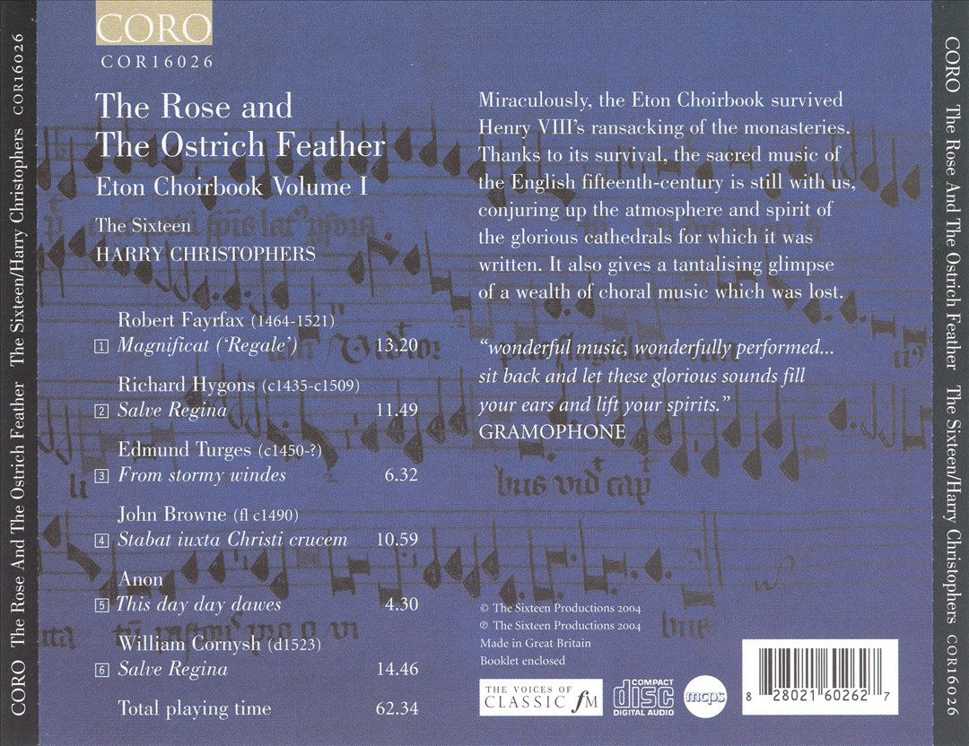 Rose and the Ostrich Feather: Eton Choirbook, Vol. 1 cover art