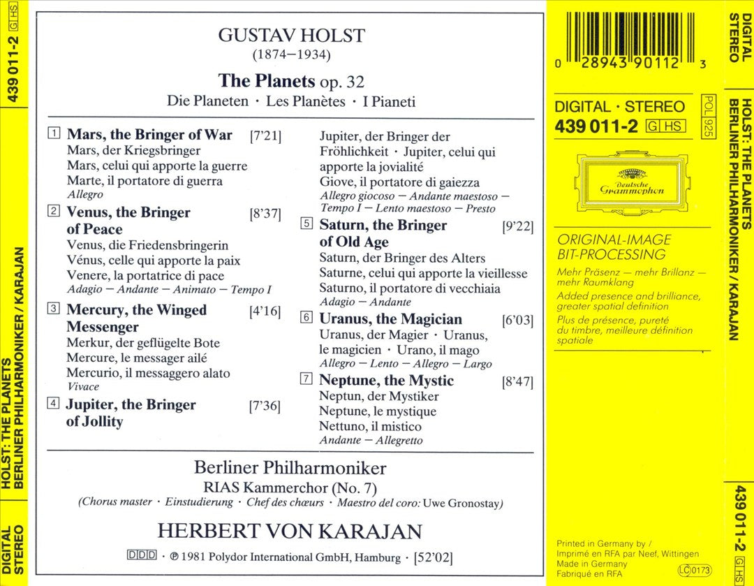 Holst: The Planets cover art