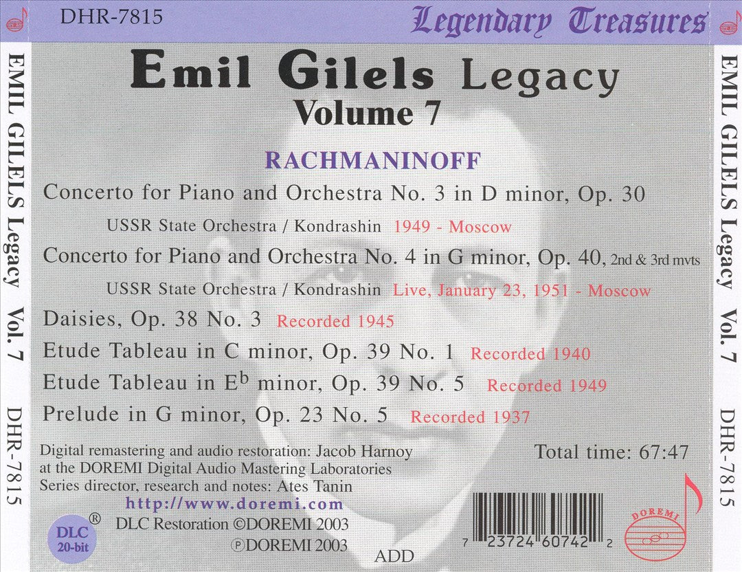 Rachmaninoff: Piano Concerto Nos. 3 & 4; Daisies, Op. 38/3; etc. cover art