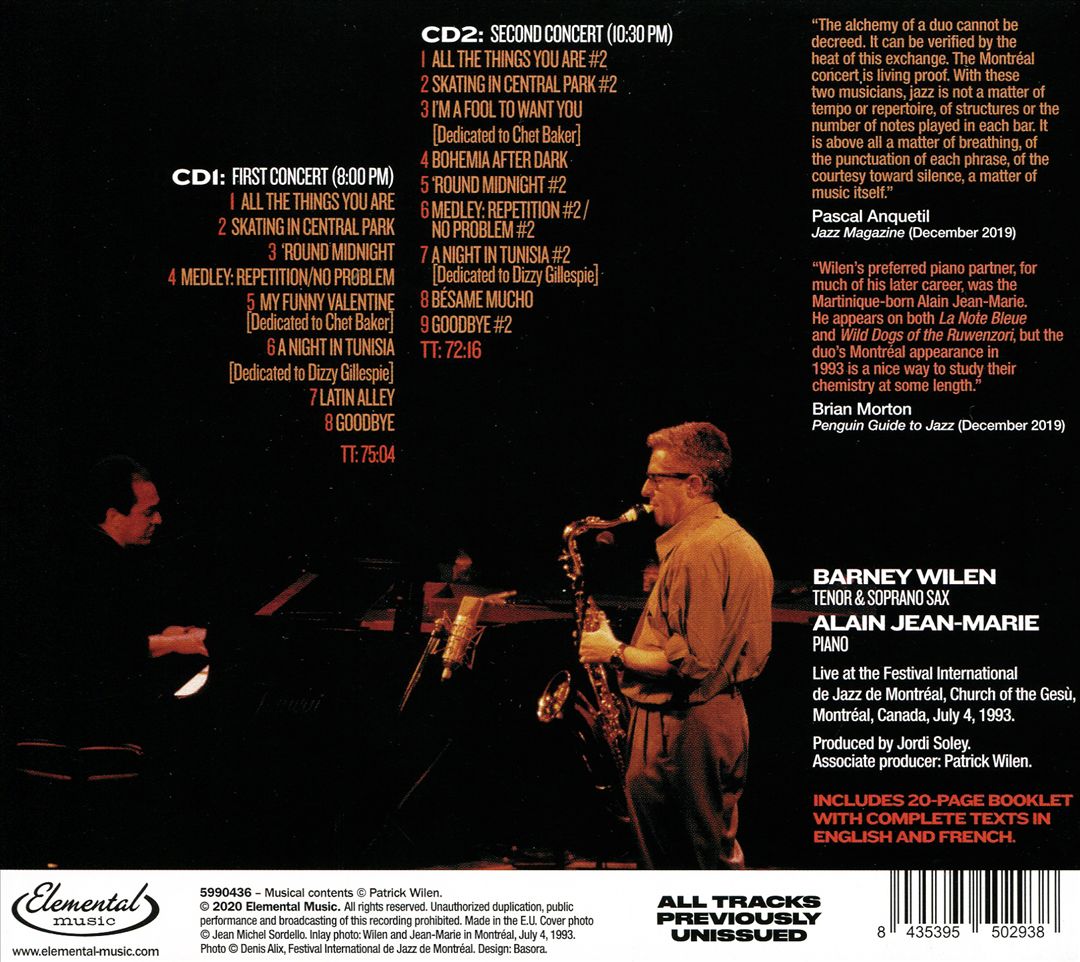 Montreal Duets cover art