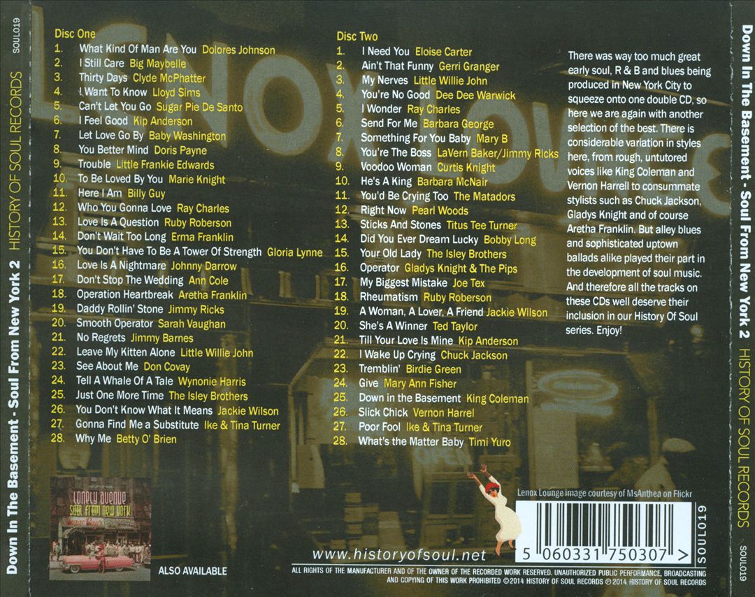 Down In The Basement : Soul From New York, Vol. 2 cover art