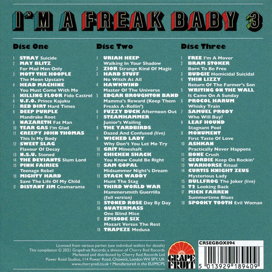 I'm a Freak Baby, Vol. 3: A Further Journey Through the British Heavy Psych & Hard Rock Underground Scene 1968-1973 cover art