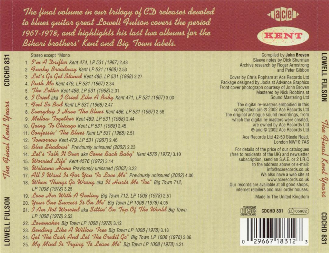 Final Kent Years cover art