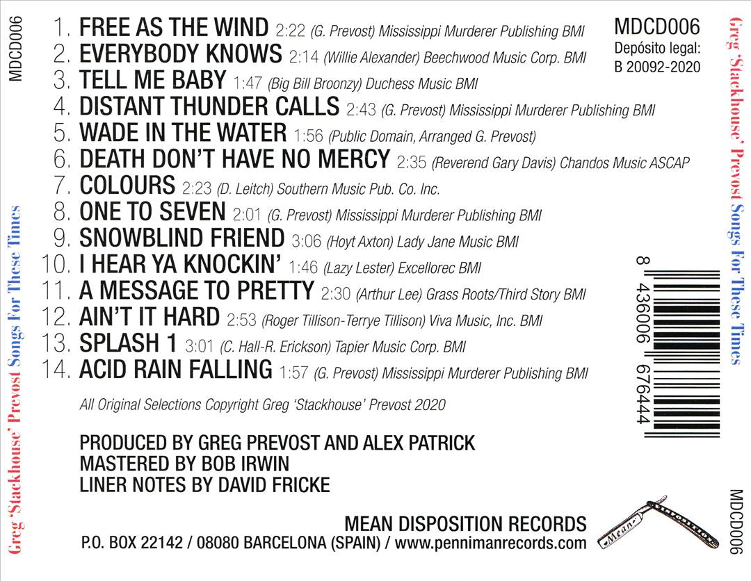 Songs for These Times cover art