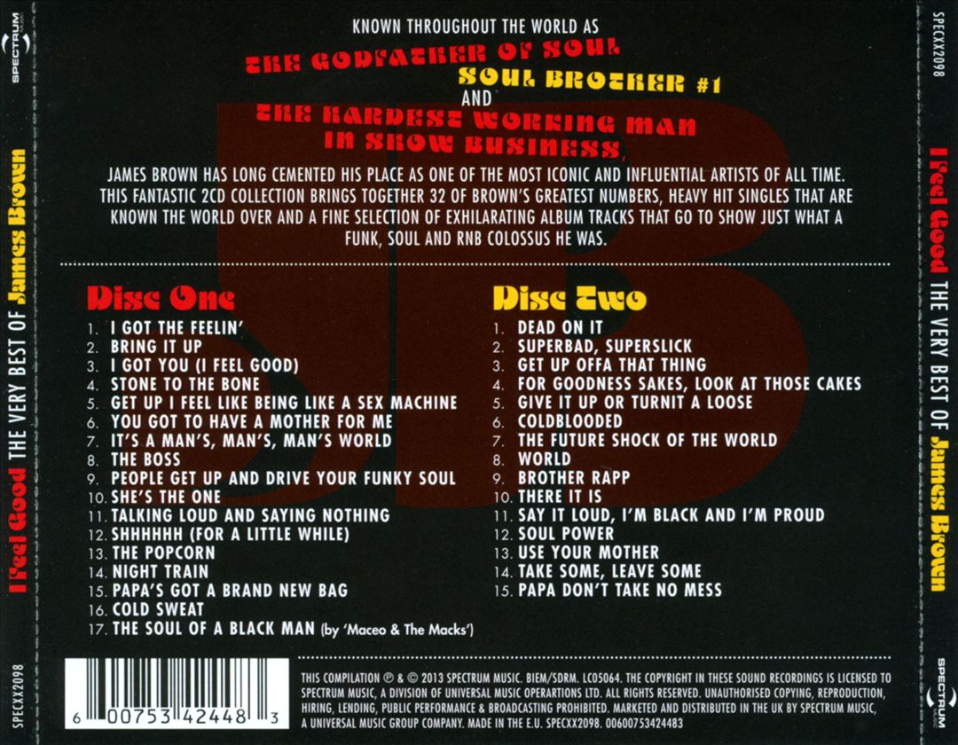 I Feel Good: Very Best of James Brown cover art