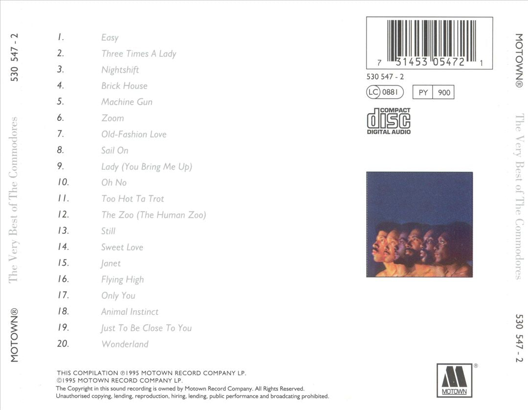 Very Best of the Commodores cover art