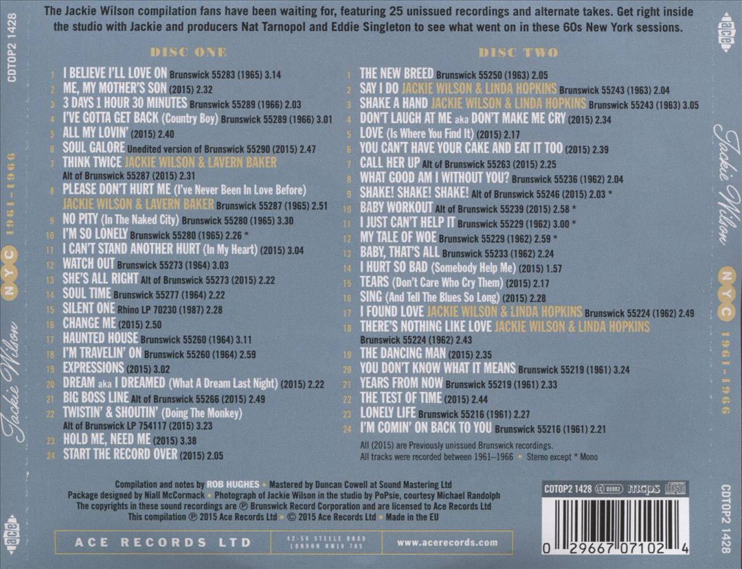 NYC 1961-1966 cover art