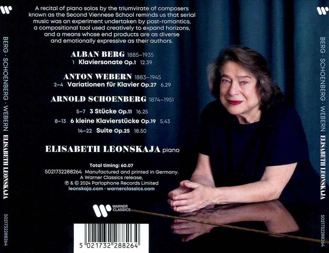 Berg, Schoenberg, Webern: Piano Works cover art