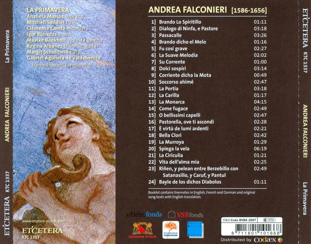 Andrea Falconieri: Dolci Sospiri cover art
