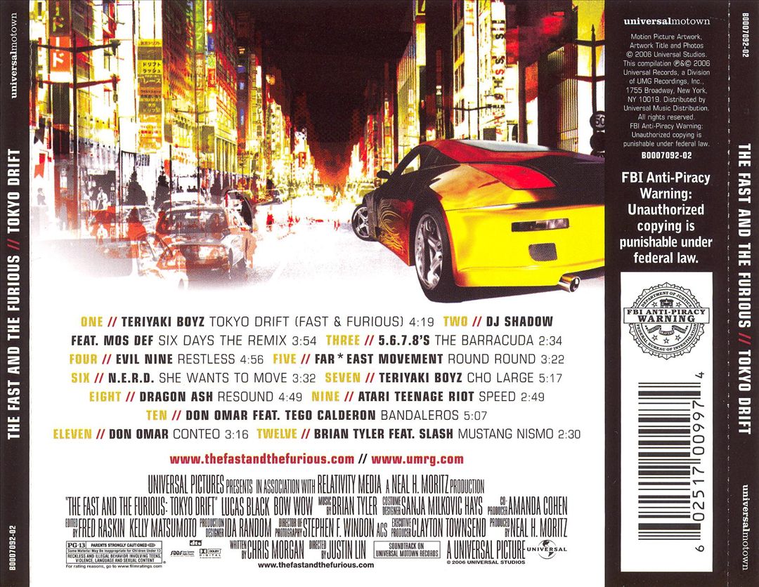 Fast and the Furious: Tokyo Drift [Original Soundtrack] cover art