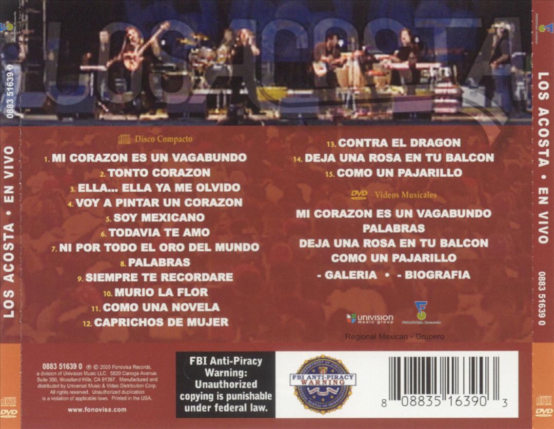 En Vivo [Bonus DVD] cover art