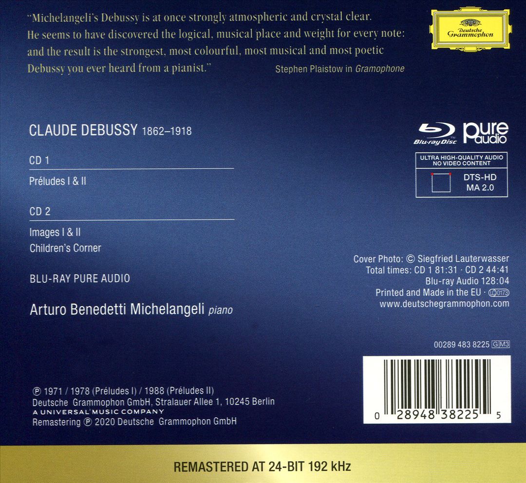 Plays Debussy cover art