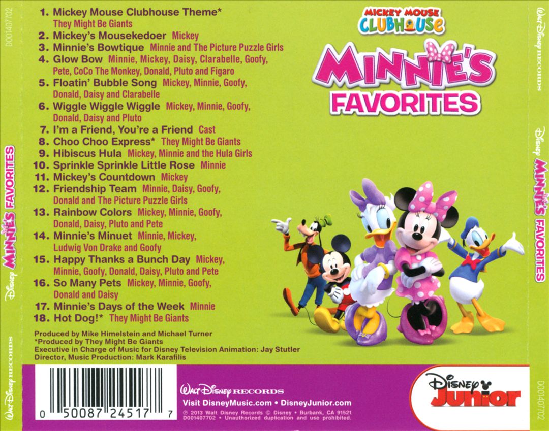 Minnie's Favorites: Songs from Mickey Mouse Clubhouse cover art