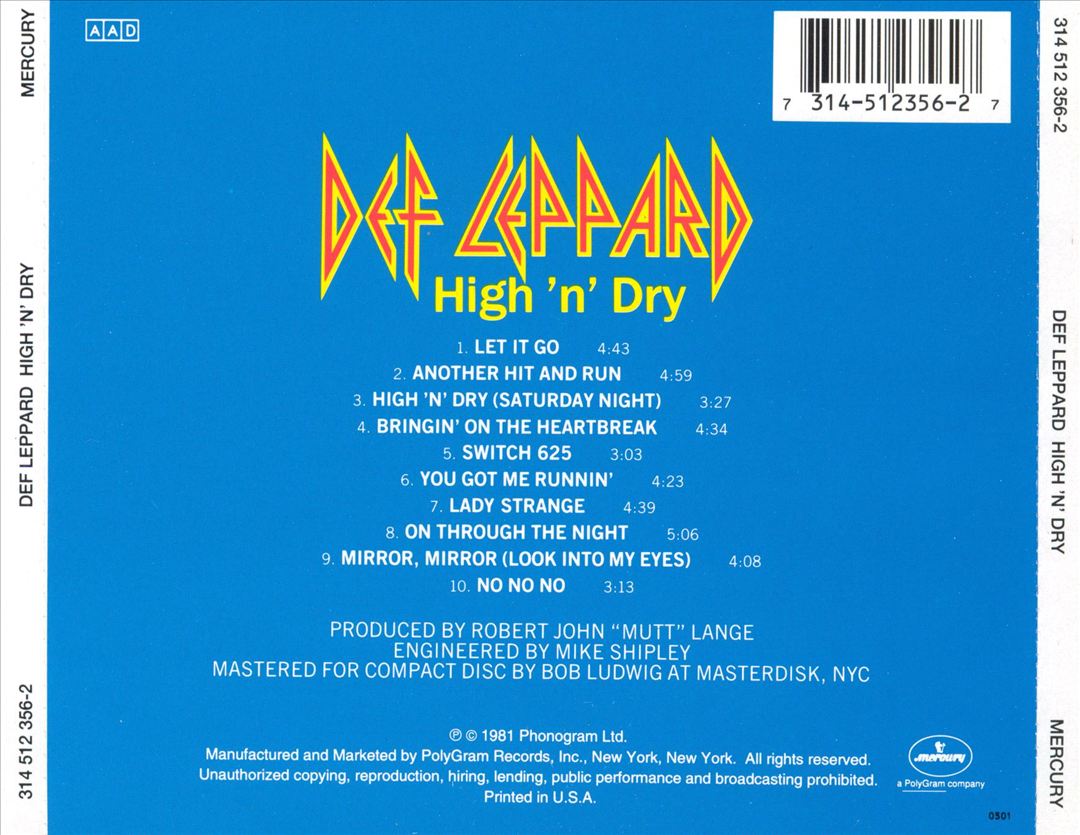 High 'n' Dry cover art