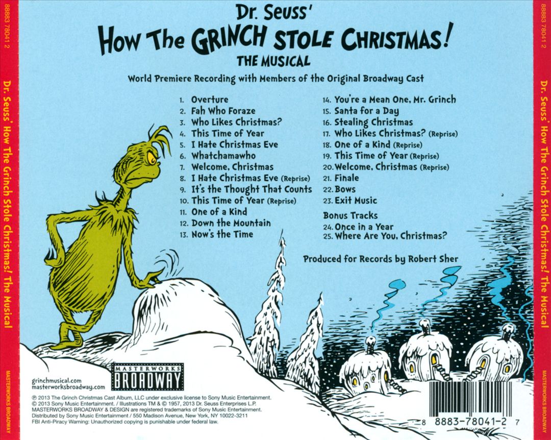 Dr. Seuss' How the Grinch Stole Christmas! The Musical cover art