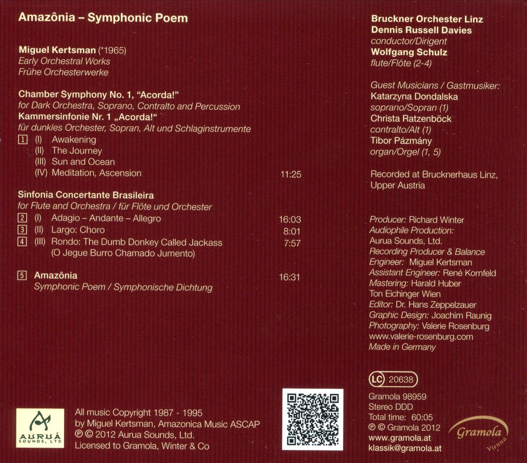 Miguel Kertsman: Amazônia - Symphonic Poem cover art