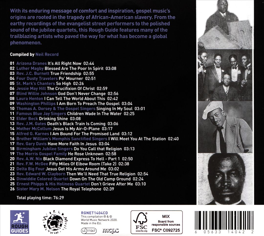 Rough Guide to the Roots of Gospel cover art