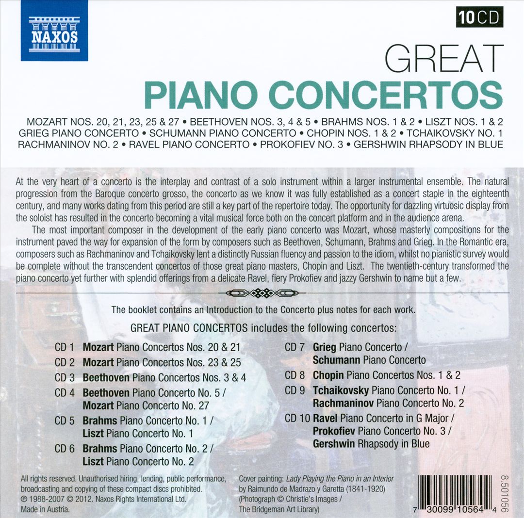 Great Piano Concertos cover art