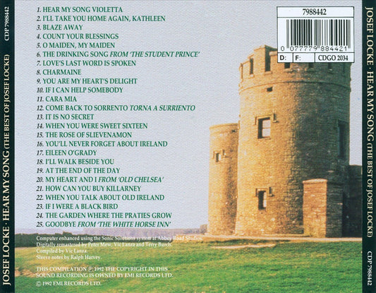 Hear My Song: The Best of Josef Locke [EMI] cover art