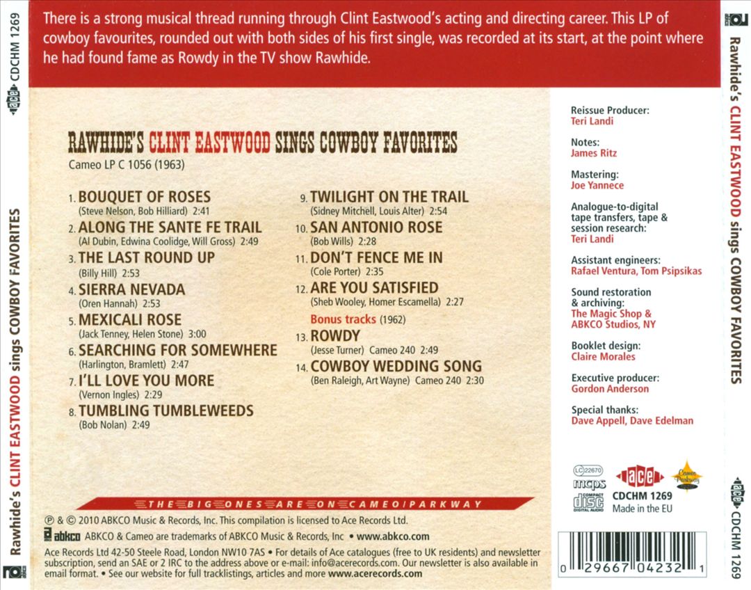 Rawhide's Clint Eastwood Sings Cowboy Favorites cover art